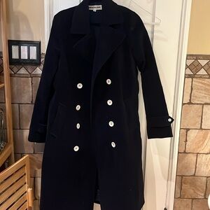 Caron Callahan Navy pea coat, size small